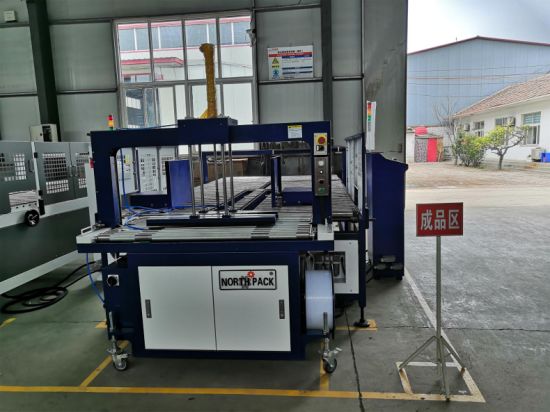 Automatic PP Belt Strapper Corrugated Box Tying Bundling Machine