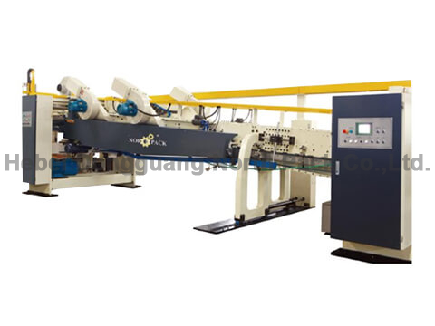 NPS1224 Online Printing Slotting Die-cutting Machine with Gluing Bundling Machine/Case Maker