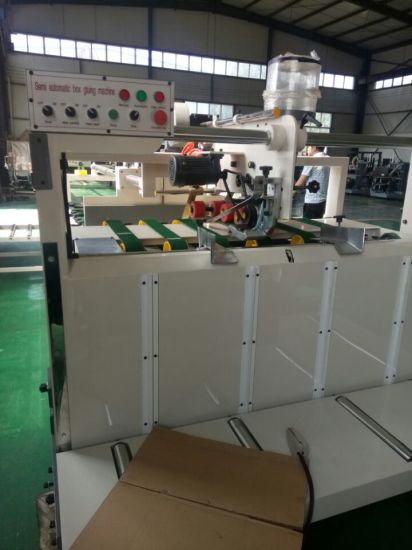 Semi-Auto Corrugated Carton Boxing Making Folder Gluer Machine